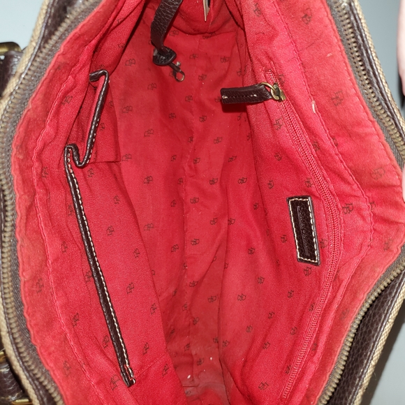 Dooney & Bourke Brown and Tan Satchel - Picture 3 of 10